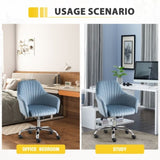 Accent chair Modern home office leisure chair with adjustable velvet height and adjustable W1521108560