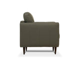 Radwan Pesto Green Leather Sofa B2726P496930