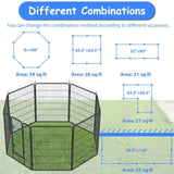 ZNTS Heavy Duty Dog Pens Outdoor Dog Fence Dog Playpen for Large Dogs, 40"Dog Kennel Outdoor Pet Playpen W1422112800