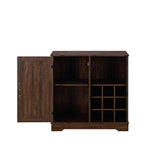 ZNTS Farmhouse Coffee Bar Cabinet Bar Cabinet with Wine Rack Barn Door Buffet Sideboard Cabinet with W2275P149108