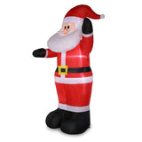 ZNTS 8ft with 4 String Lights Inflatable Garden Santa Claus Decoration 17564043