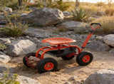 Garden Cart Rolling Scooter, Adjustable Height Heavy Duty Scooter, Rolling Garden Cart with 4 Wheels 64653534