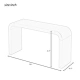 U_STYLE Minimalist Acacia Vneer Entryway Table with Two Legs,Stylish and Elegant Design,Suitable for N711P213374B