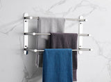 THREE Stagger Layers Towel Rack SUS304 Stainless Steel Hand Polishing Mirror Polished Finished 01286098