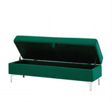 Storage Bench Solid Color 2 Seater Furniture Living Room Sofa Stool 60690311