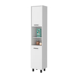Sheffield 2-Door Pantry Cabinet, with Two 2-Cabinet Spaces and Two Open Shelves B128P148808