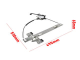 2Pcs Rear Left and Right Window Regulator with 2Pin Motor Fit for Hummer H2 Pickup Sport Utility 39724381