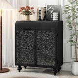 Art Accent Cabinet With 2 Doors, Sideboard Buffet Cabinet with, Distressed Decorative W3122P272554