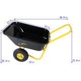 Two-wheeled barrow, garden cart, 10-inch pneumatic wheels W227P251856
