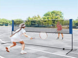 10ft Multi-Sport Net Set - Adjustable Height , Badminton/Volleyball/Pickleball/Tennis Use 08657059