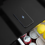 Modern Smart Coffee Table with Built-in Fridge, Bluetooth Speakers, Wireless Charging, Power Socket, W1172P320207