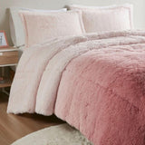 Twin/Twin XL Ombre Shaggy Long Fur Comforter Mini Set B03595978