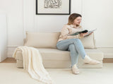 Foldable Sofa Bed Sleeper Lounge Chair with Pillow Floor Mattress Floor Couch with Backrest for W1170P314885