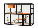 Wooden Catio Outdoor Cat Enclosure Large Cat House for Mulitiple Cats Walk ,Indoor 4 Tier Cat 31203530