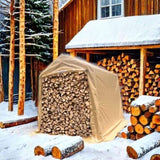 7x8 ft Outdoor Portable Gazebo Storage Shelter Shed with 2 Roll up Zipper Doors & Vents Carport for W2373P186908