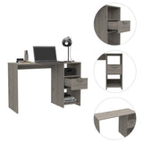 Omma Computer Desk, One Drawer, Two Shelves B070P188826