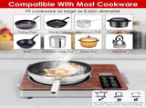 3500W Electric Single Burner Cooktop 110V - Rapid Heating Hot Plate with 4 Preset Modes 85771646