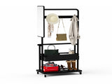 Coat Rack and Mobile Clothes Rack 67 Inch, Rolling Storage Stand with Casters and Full Length 19429754