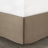 7 Piece Faux Suede Comforter Set Tan King B03597130