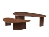 2-Piece Modern Irregular Shape Coffee Table Set for Living Room,Easy Assembly Nesting Coffee Tables, W2582P402268