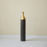 Black and Gold Metal Vase Set of 3 Floor Vases Ideal for Mother's Day Gift Wedding Decoration W2796P278078