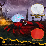 11.8 FT Inflatables Crawling Spider Outdoor Decorations with Rotating LED Lights, Scary 23890780