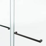60*66" Frameless Double Sliding Shower Door, Double Shower Door, 3/8 SGCC Tempered Glass, T3177P320583