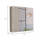 Sines Medicine Cabinet, Four Internal Shelves, Double Door -Light Gray B20092111