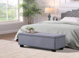 Large Storage Ottoman Bench Set, 3 in 1 Combination Ottoman, Tufted Ottoman Linen Bench for W142063971