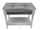 4-Pan Commercial Food Warmer, Professional Buffet Catering Food Warmer, Electric Steam Table, 15727590