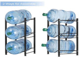 5 Gallon Water Jug Holder Water Bottle Storage Rack, 3 Tiers, Black 08157849