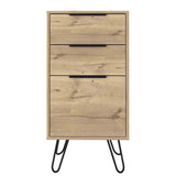 Augusta Light Dresser, Hairpin Legs, Superior Top,Three Drawers -Light Oak B07091822