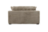 Man Wah Presley Corduroy Chaise Armchair, Latte B2707P311003
