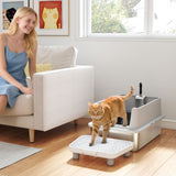 Stainless Steel Enclosed Litter Box for Cats 54757701