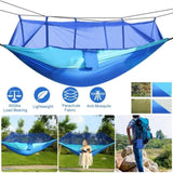 ZNTS Camping Hammock, Portable Double Hammock with Net,600lbs Load 2 Persons Hammock w/Mosquito Net 50848858