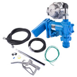 ZNTS 12V 20GPM Portable Fuel Transfer Pump Gasoline + Oil Meter for Gas Diesel Blue 39279177