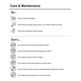 Modern One Drawer Waterfall Nightstand B035P203223