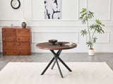 Round Foldable Dining Table for Small Spaces - MDF Material, Perfect for Dining Room, Tea Room & W3493P462092