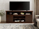 Traditional TV Media Stand Farmhouse Rustic Entertainment Console for TV Up to 65" with Open and W1758109217
