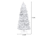 7.5ft Flocking Tied Light Christmas Tree 64917986