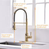 Touchless Kitchen,Hands Free Automatic Smart Kitchen Brushed Nickel Gold Smart Kitchen W1932P156241