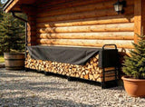 Firewood Rack with Waterproof Cover 150 x 14 x 46 in Outdoor Log Holder 660lb Capacity 73554185