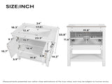 24" Modern Bathroom Vanity with Elegant Twill Design & Soft-Close Hinges, Bathroom Cabinet with Back N710P446535K