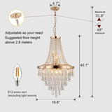 (Same as W1340102274/L5004) Gold Crystal Chandeliers,Large Contemporary Luxury Ceiling Lighting for W1340P189296