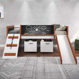 White Toy Box with Wheels B062P209326