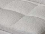 Single sofa bed without armrests, soft teddy fabric texture, skin-friendly, built-in USB charging W2941P393993