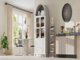 K&K 71" Tall Arched Kitchen Pantry Cabinet with 2 Large Drawers, Modern Farmhouse Kitchen Storage N707P288972W