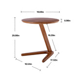 ZNTS COOLMORE Side Table Round, Small Accent Table Modern End Table for Living Room /Bedroom/ Office W153982269