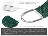 12'X12' Dark Green HDPE sunshade sail 04831055