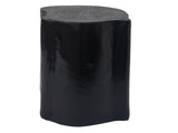 2-in-1 Irregular MGO End Table, Split Design, Small Space Friendly,Indoor Outdoor Use,Black Color N770P284171B